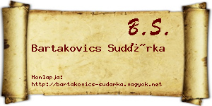 Bartakovics Sudárka névjegykártya
